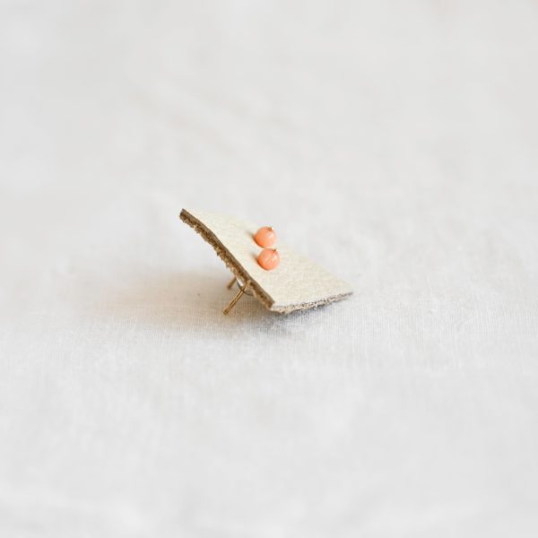 Coral Bead Stud - Image 2
