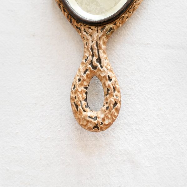 Vintage Carved Hand Mirror - Image 5