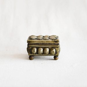 Vintage Silver Box with Lid and Feet