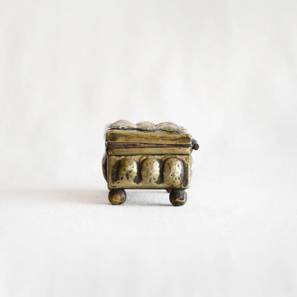 Vintage Silver Box with Lid and Feet - Image 2