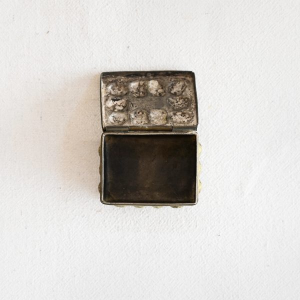Vintage Silver Box with Lid and Feet - Image 3